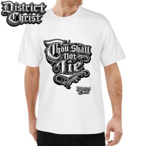 District Christ Thou Shall Not Lie Short Sleeve Crew Neck T-Shirt