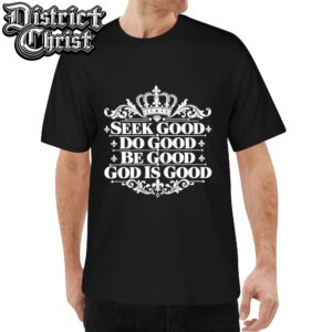 H2BE Righteousness Collection Unisex Crew Neck Short Sleeve T-Shirt with One-Side Print - 100% American Cotton